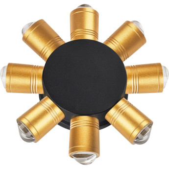 Светильник LIGHTSTAR DITO 380683 8х1W LED 880LM G 4000K черный/золото